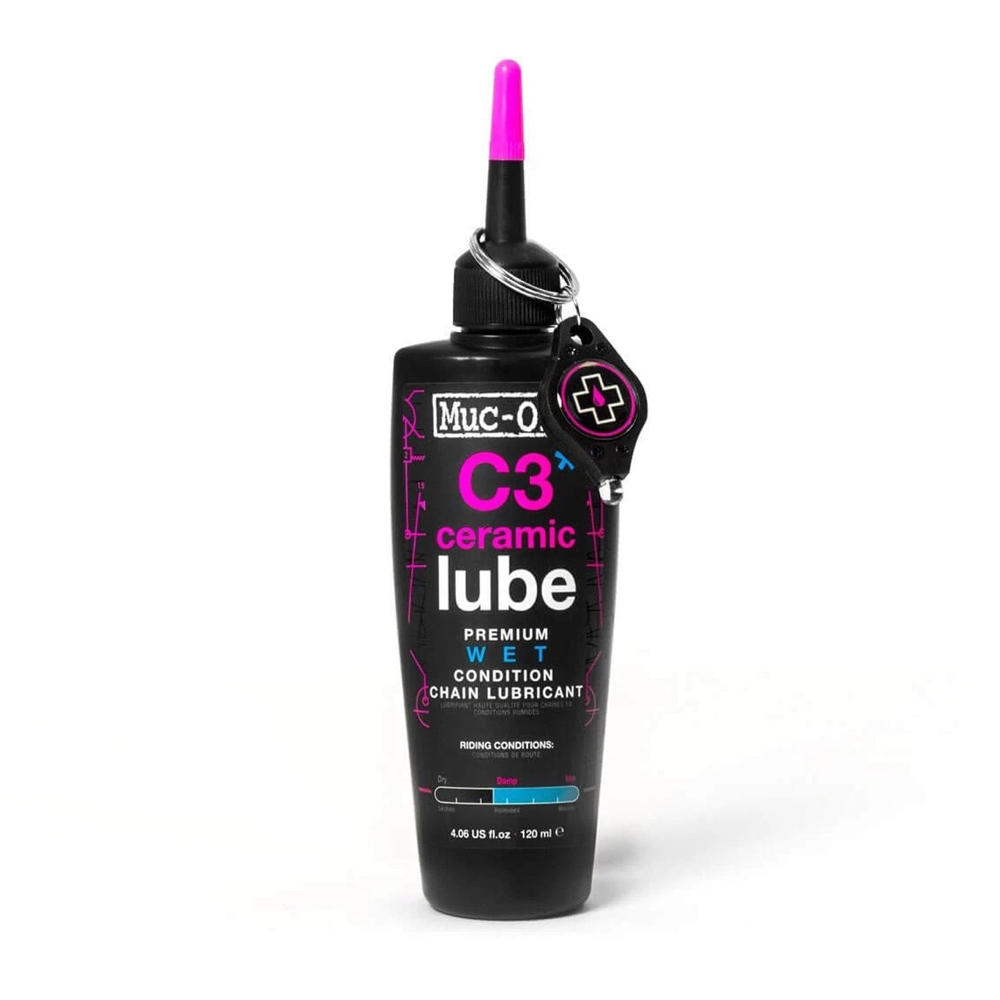 Lubricante de cadena húmedo wet ceramic lube Muc-Off 120ml