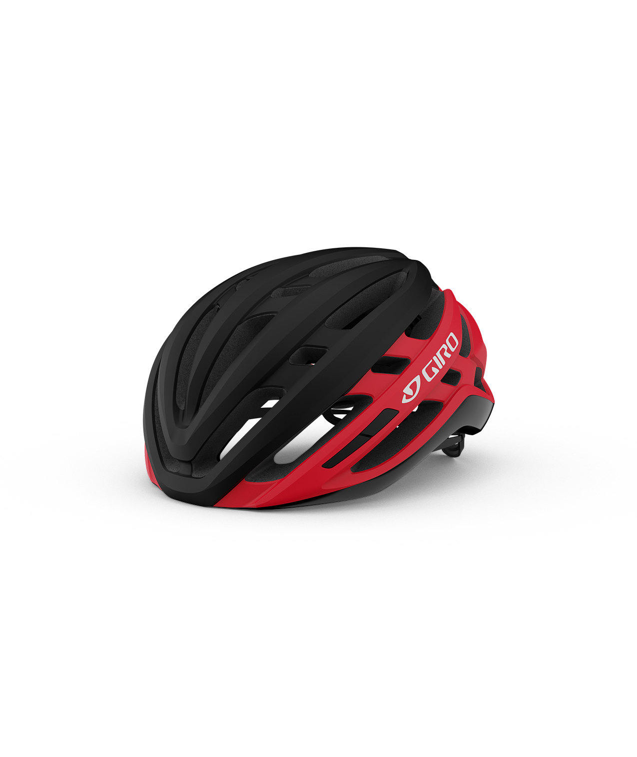 CASCO GIRO AGILIS MATE BLACK BRIGHT RED