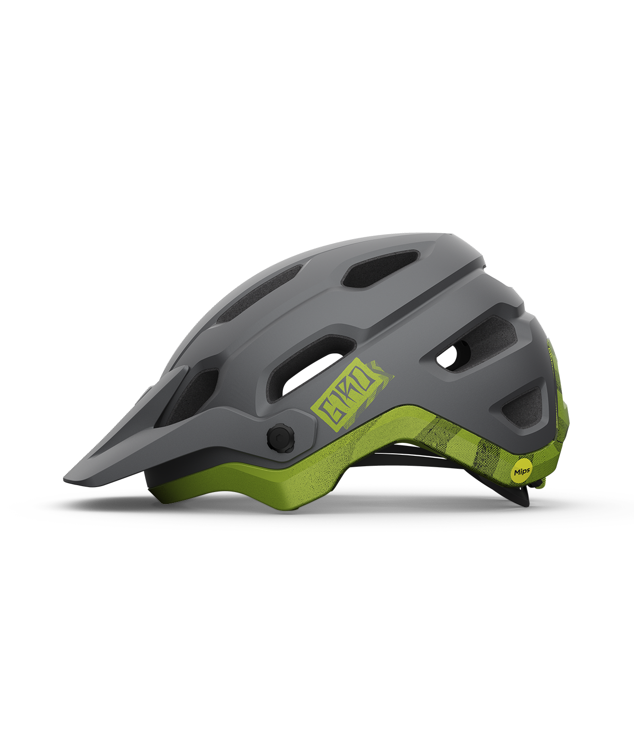 CASCO GIRO SOURCE MIPS MATE BLACK/ANODIZED LIME
