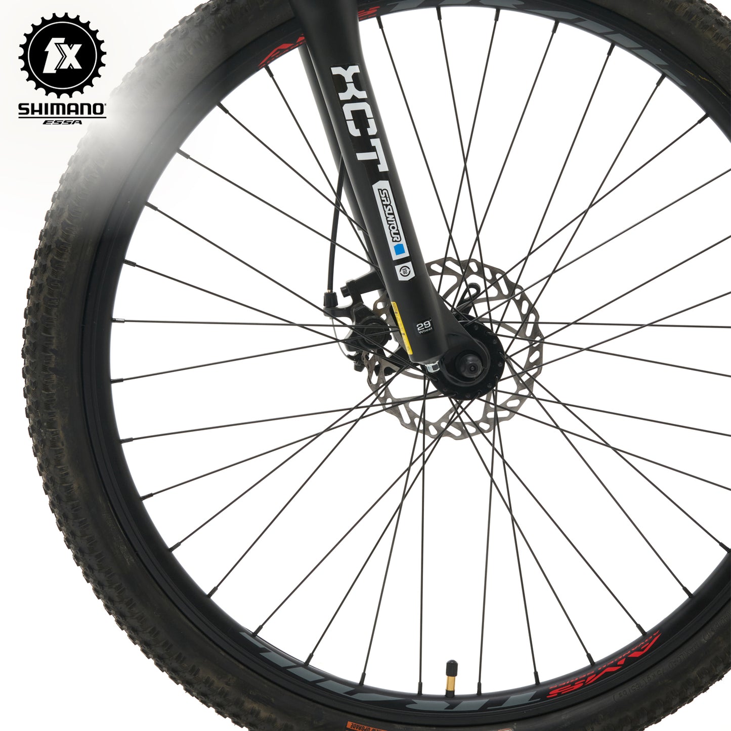 BIANCHI AGGRESSOR 29 SX - ESSA - 1*8 - NEGRO SEMI MATTE