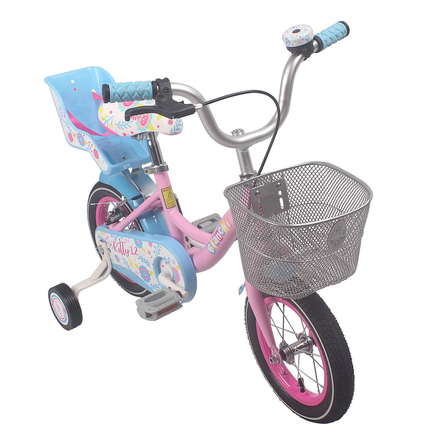 BICICLETA BIANCHI KITTY 12 ROSADO / CELESTE