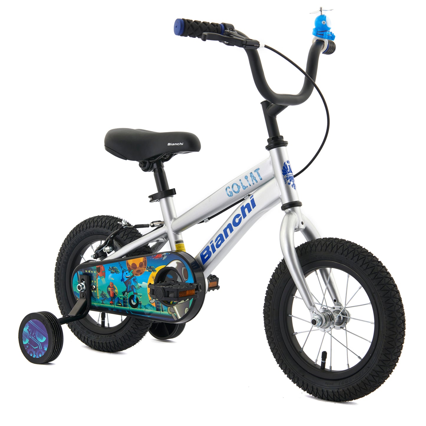BICICLETA BIANCHI GOLIAT 12 PLATA METALICO