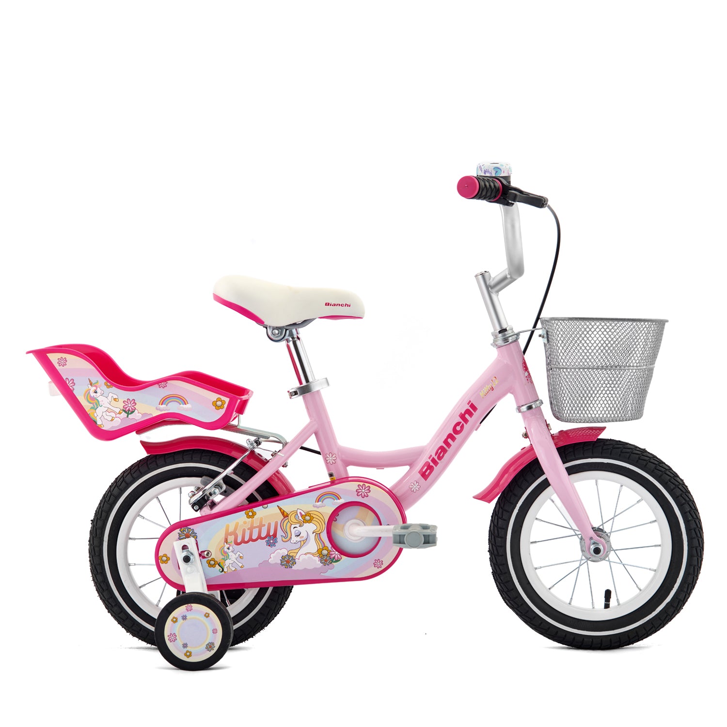 BICICLETA BIANCHI KITTY 12 ROSADO FUXIA