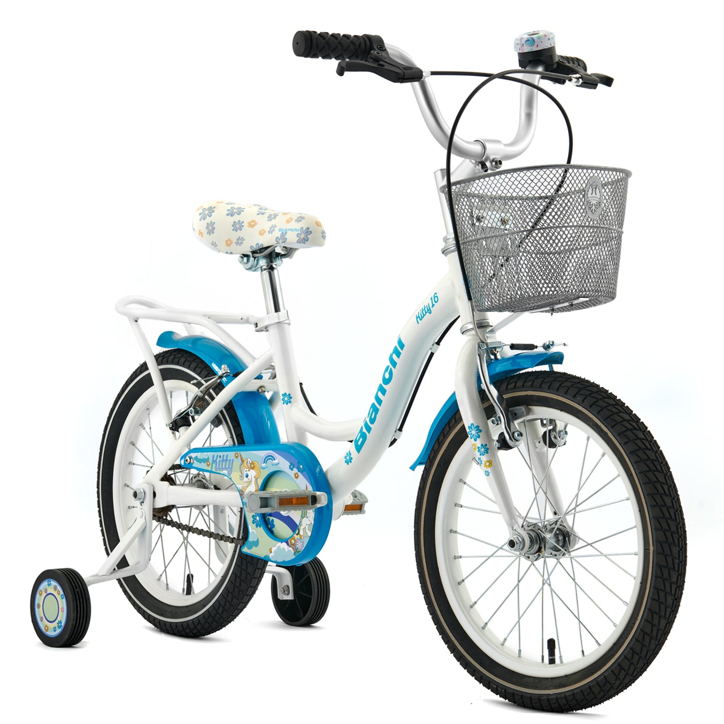 BICICLETA BIANCHI KITTY 16 BLANCO / CELESTE