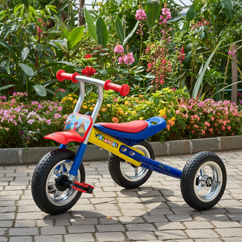 BIANCHI TRICICLO KID RIDER NIÑO AMARILLO / AZUL / ROJO