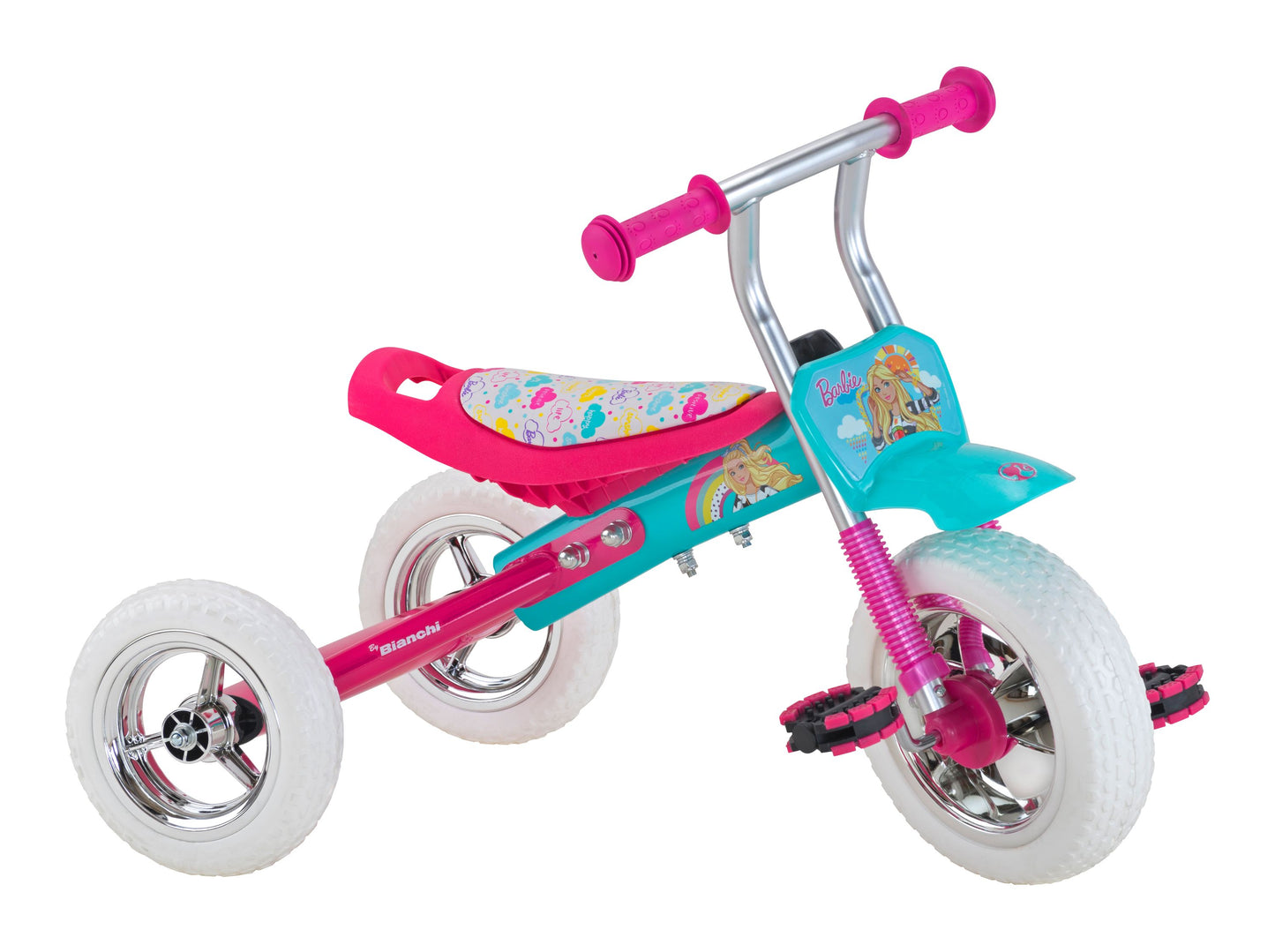 BARBIE TRICICLO CELESTE / FUCSIA