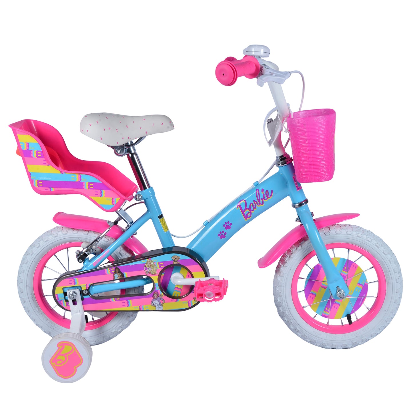 Bicicleta BARBIE 12 CELESTE
