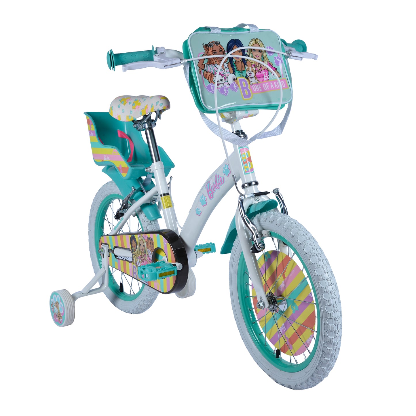 BICICLETA BARBIE 16 BLANCO