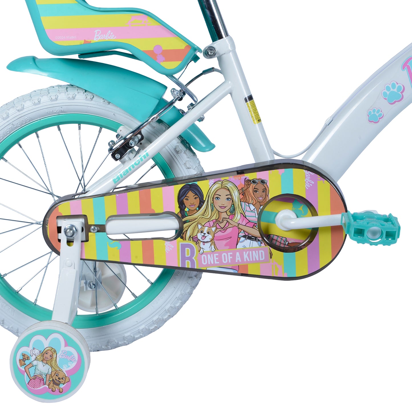 BICICLETA BARBIE 16 BLANCO
