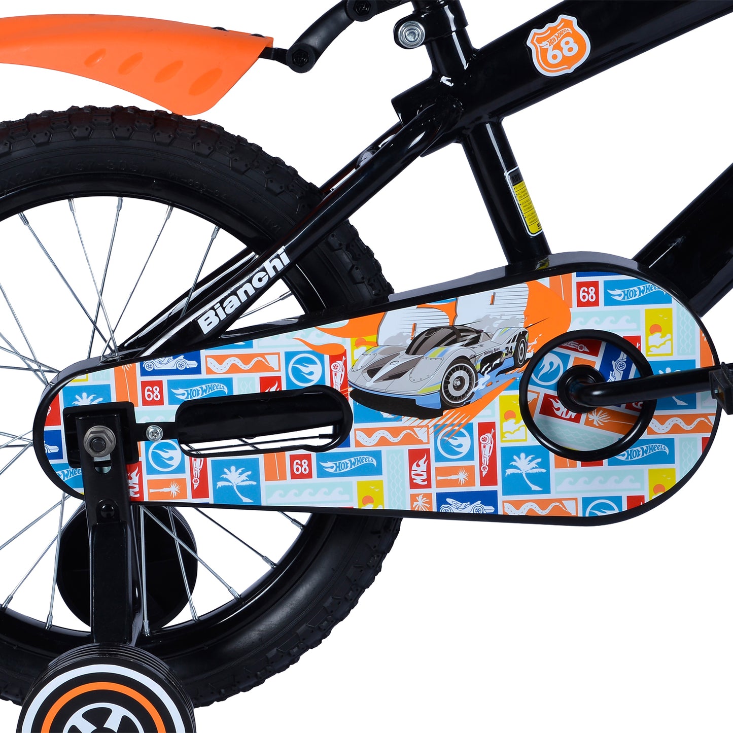 BICICLETA HOTWHEELS 16 NEGRO