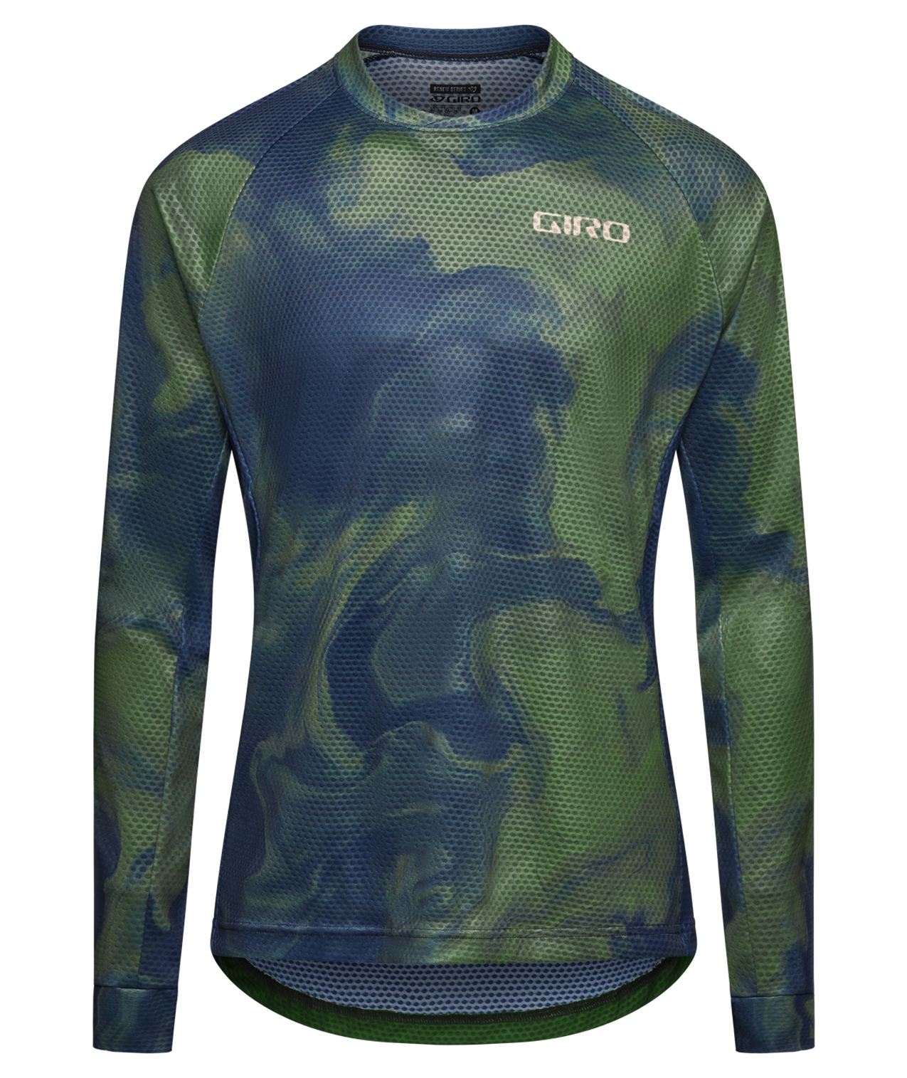 JERSEY GIRO HOMBRE ROUST MANGA LARGA HEDGE GREEN COSMIC