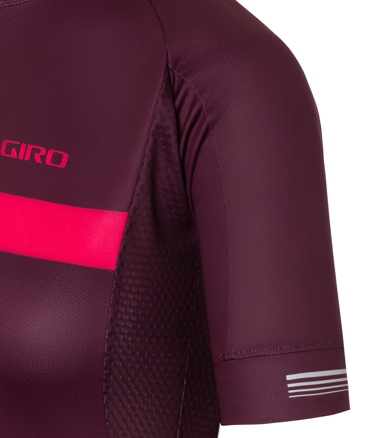JERSEY CHRONO MUJER GIRO DARK CHERRY/RASPBERRY STRIPE
