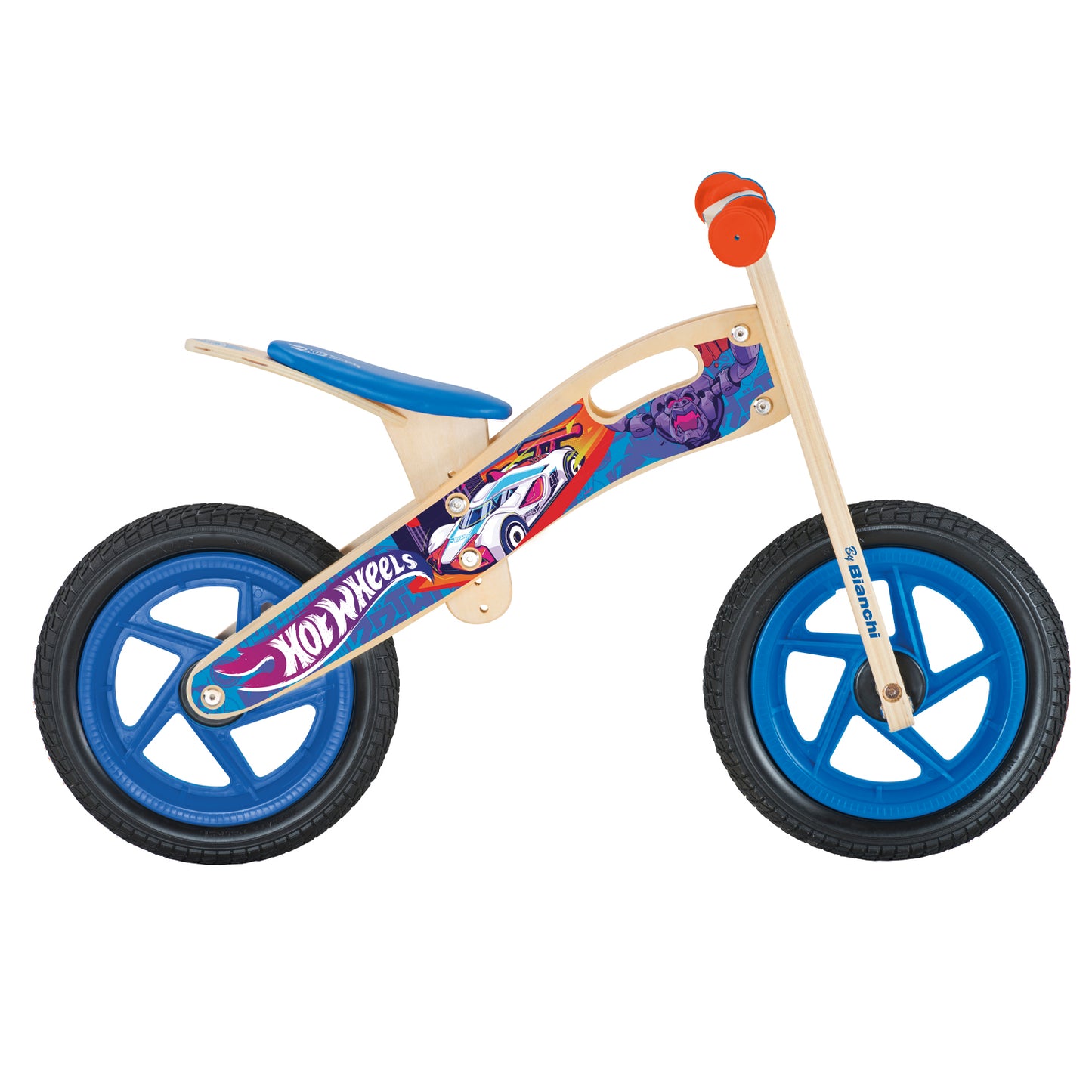 HOTWHEELS BICICLETA MADERA AZUL