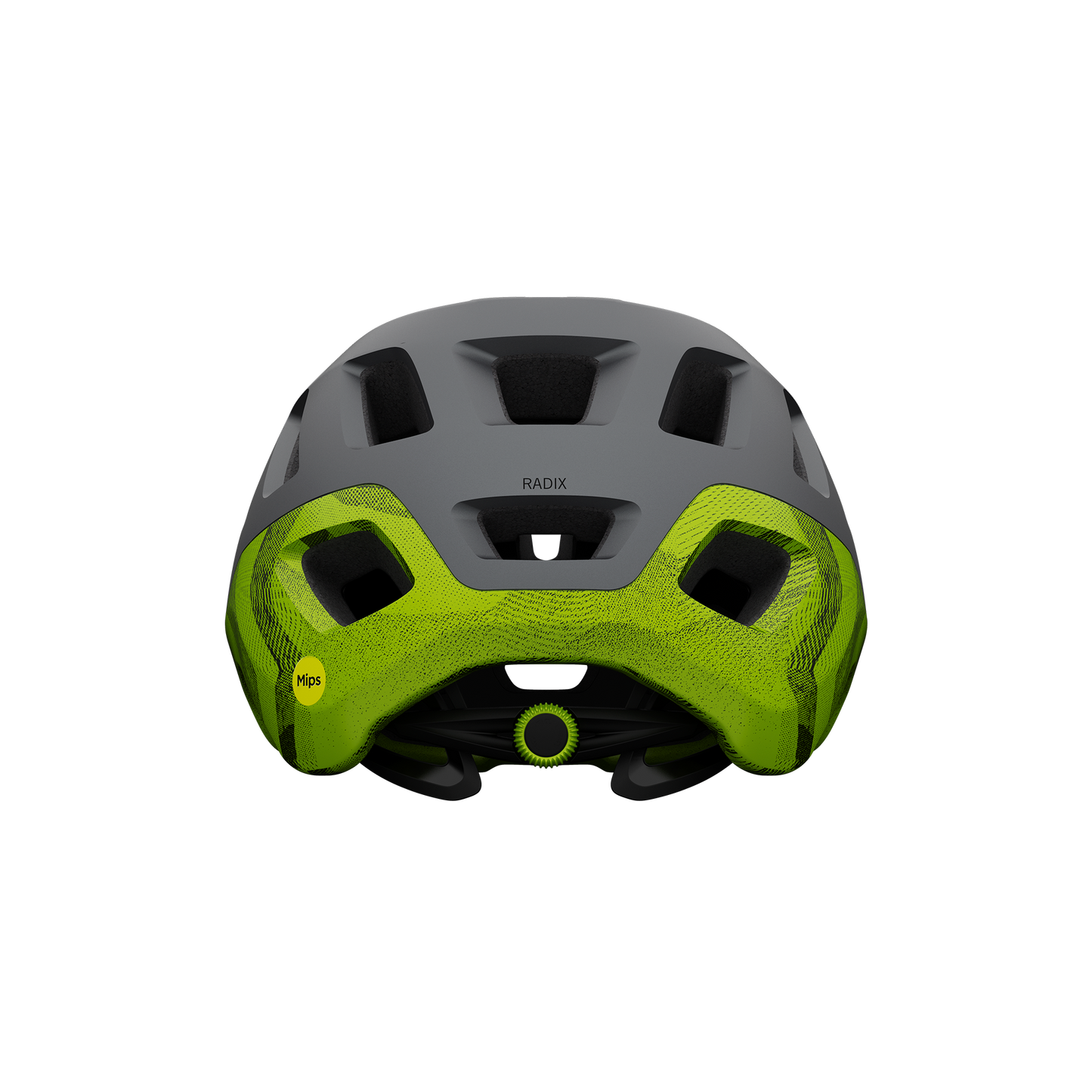 CASCO GIRO RADIX MIPS MATTE METALLIC BLACK/ANODIZED LIME