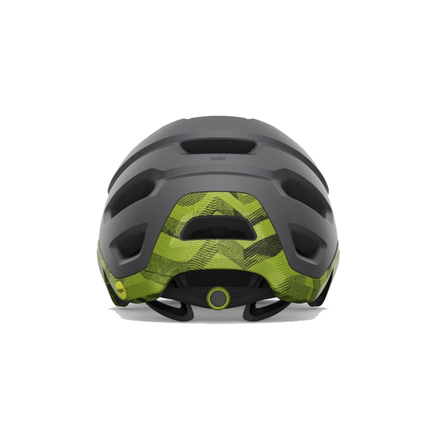 CASCO GIRO SOURCE MIPS MATE BLACK/ANODIZED LIME