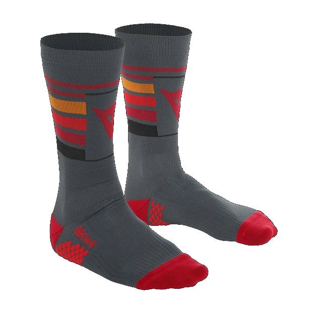 CALCETA DAINESE HG HALLERBOS DARK-GRAY/RED