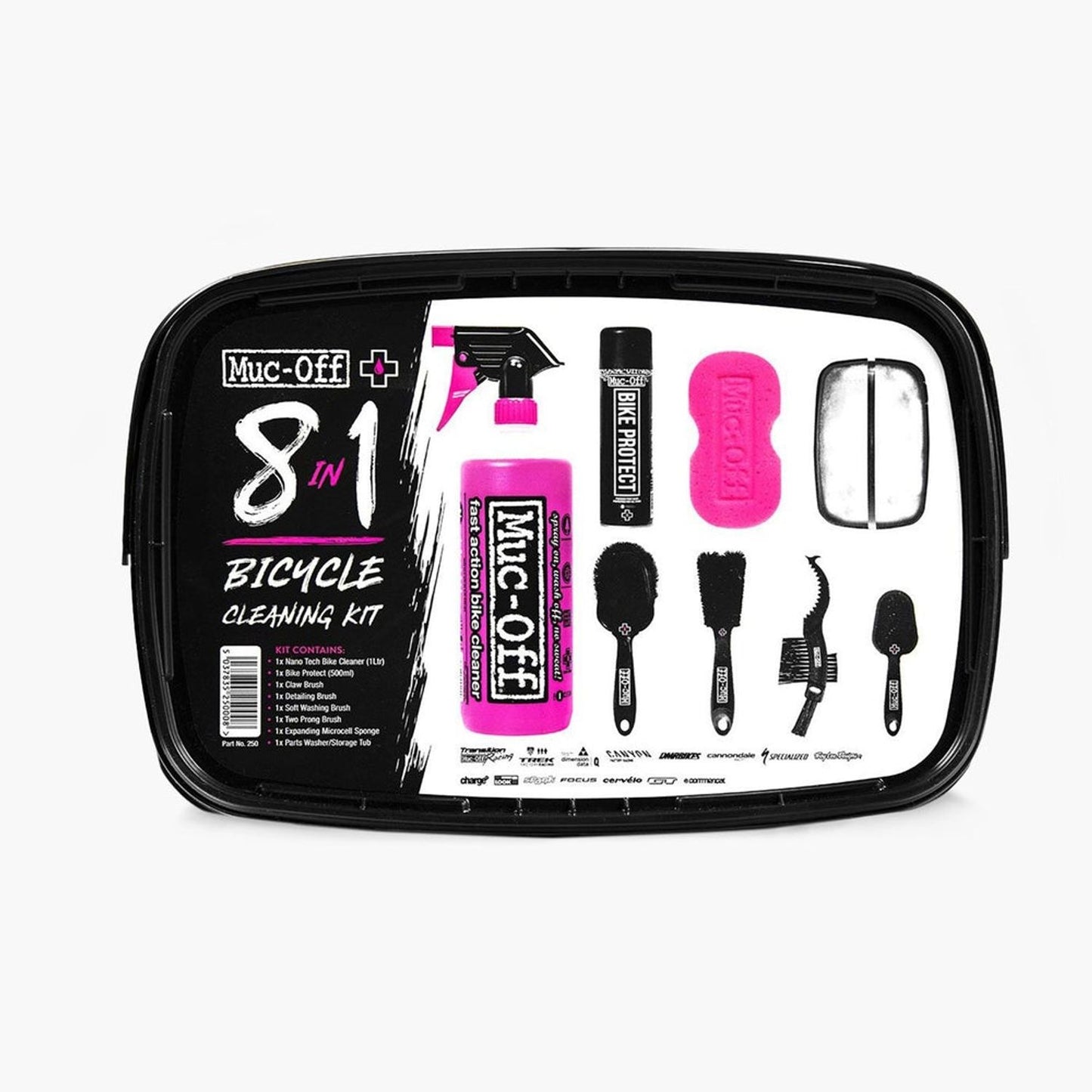 KIT DE LIMPIEZA DE BICICLETA 8 EN 1 MUC-OFF