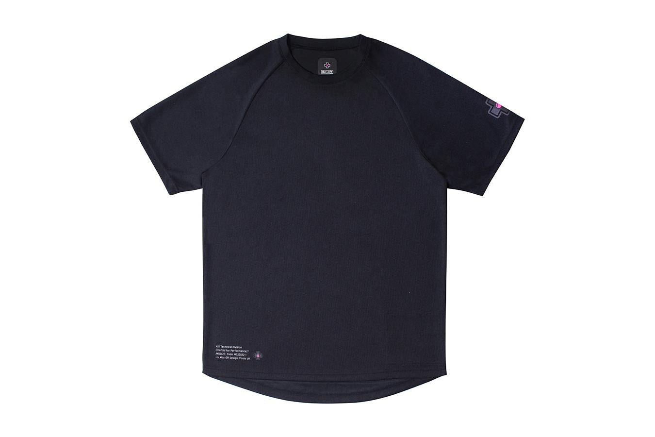 JERSEY BICICLETA MUC-OFF RIDERS MANGA CORTA NEGRO
