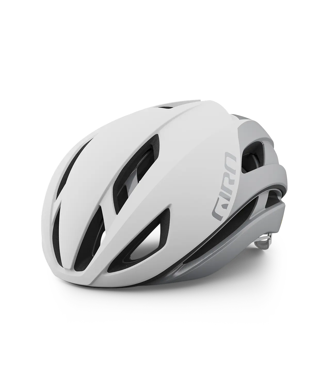 CASCO GIRO ECLIPSE SPHERICAL MATE WHITE/SILVER Giro