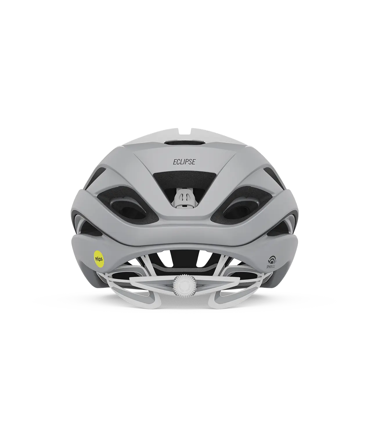 CASCO GIRO ECLIPSE SPHERICAL MATE WHITE/SILVER Giro