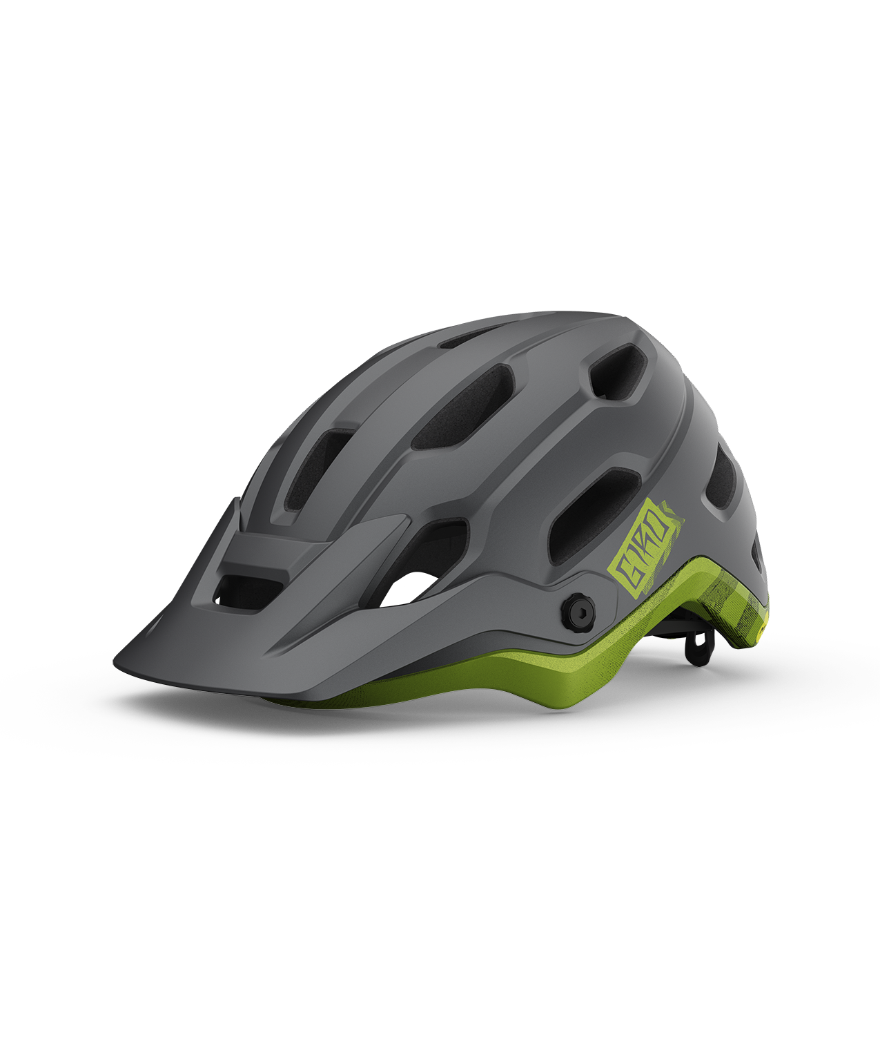 CASCO GIRO SOURCE MIPS MATE BLACK/ANODIZED LIME