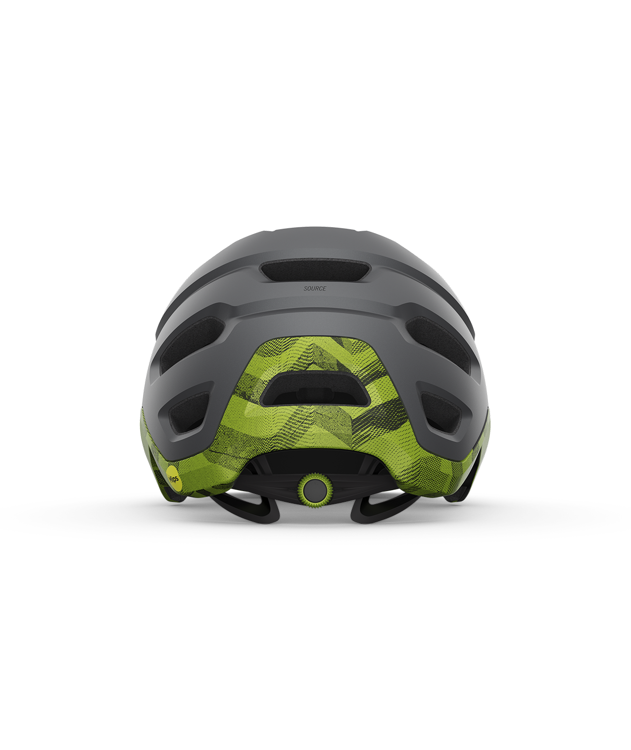 CASCO GIRO SOURCE MIPS MATE BLACK/ANODIZED LIME
