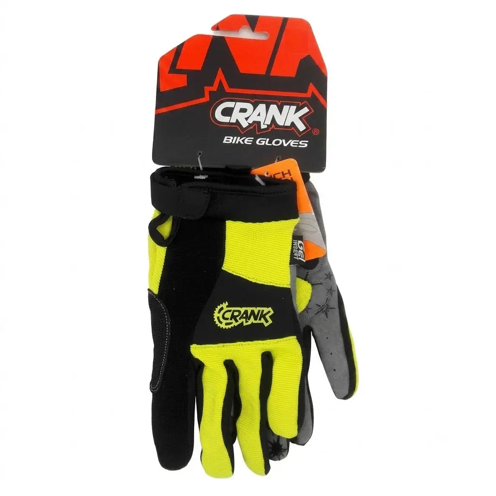 Guante Crank Largo Touch Highlight Yellow/Negro CRANK