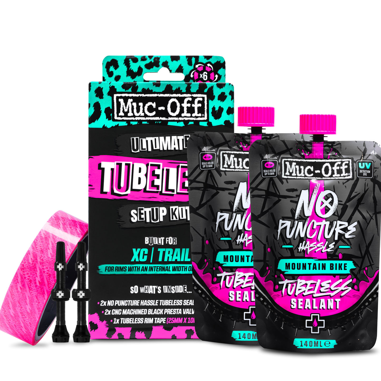 Kit ultimate tubeless Muc-Off para XC/Trail (25mm)