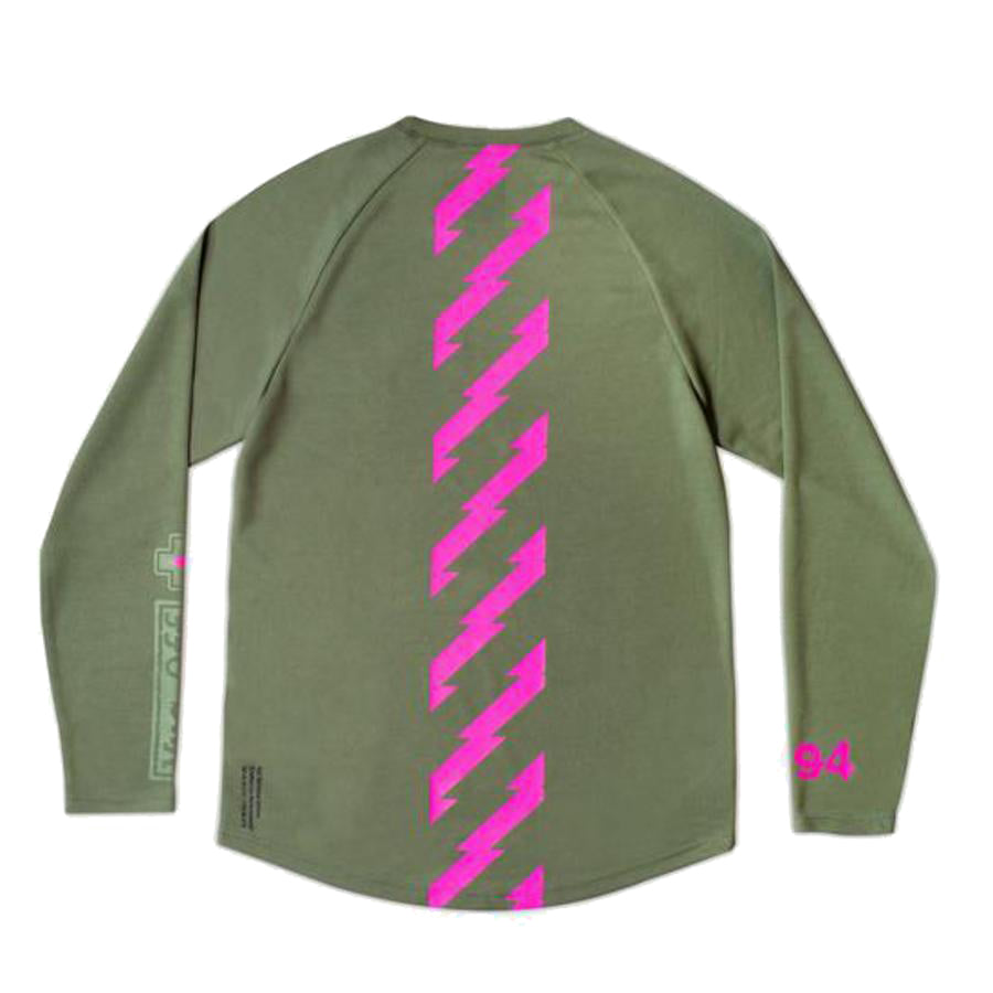 JERSEY MUC-OFF LONG SLEEVE RIDERS - GREEN