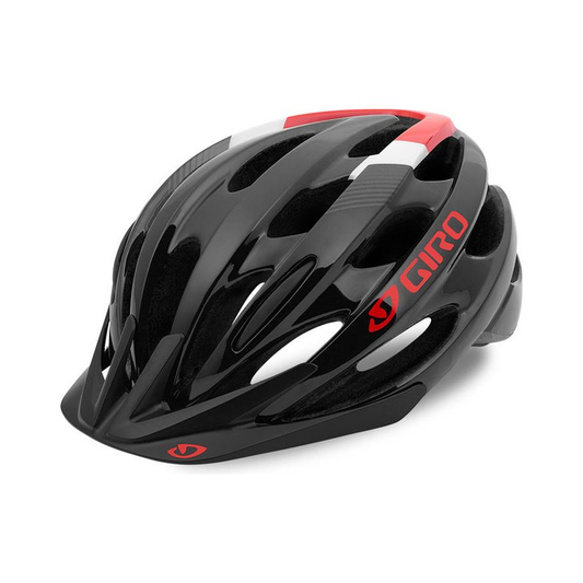 CASCO GIRO REVEL BLACK/BRIGHT RED T/UNIV