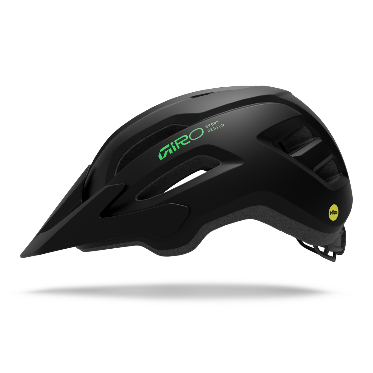 CASCO GIRO FIXTURE MIPS II MATTE BLACK/VIVID GREEN T/U JOVEN Giro