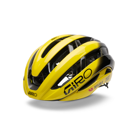 CASCO GIRO ARIES SPHERICAL GLOSS YELLOW/BLACK VISMA Giro