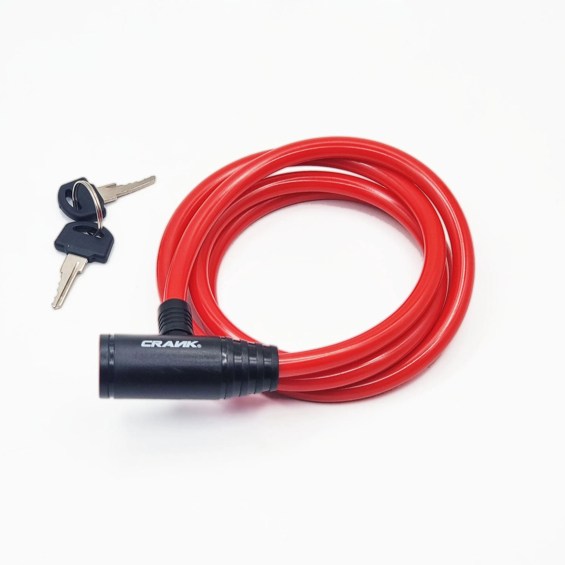 Candado Crank 515 8X1200 C/Llave Neon Red CRANK