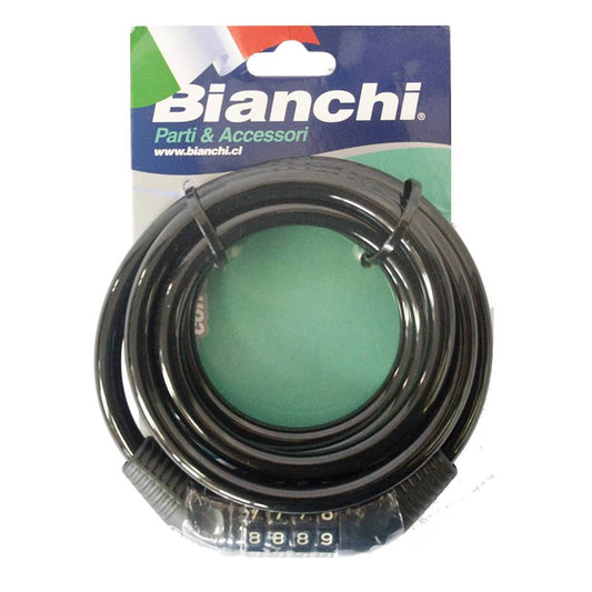 Candado Bianchi 422 10X1800 Negro C/Clave Intercambiable