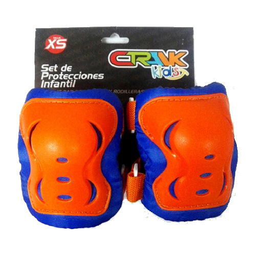 PROTECCIONES CRANK KID BOY ORANGE/BLUE XS