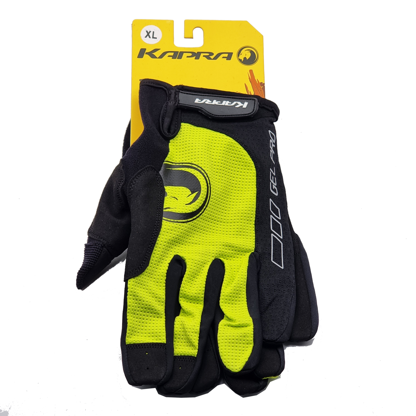GUANTE KAPRA LOGO BLACK/YELLOW
