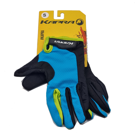 GUANTE KAPRA FULL FINGER CYAN/YELLOW