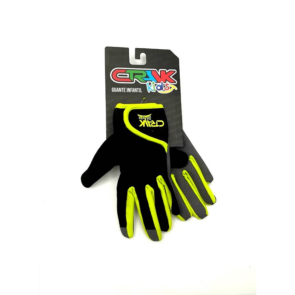 GUANTE CRANK KID DEDO LARGO NIÑO BLACK GREEN