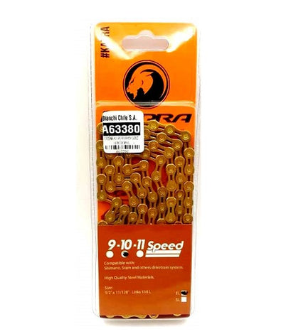 CADENA 10V PERFORADA GOLD 1/2"X3/32"X116L