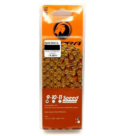CADENA 9V PERFORADA GOLD 1/2"X3/32"X116L