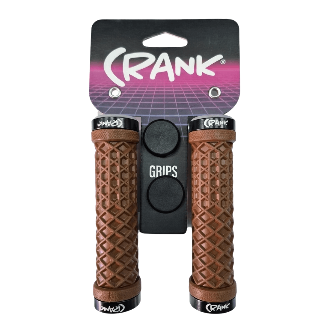 PUÑO CRANK LOCK ON 130MM BROWN
