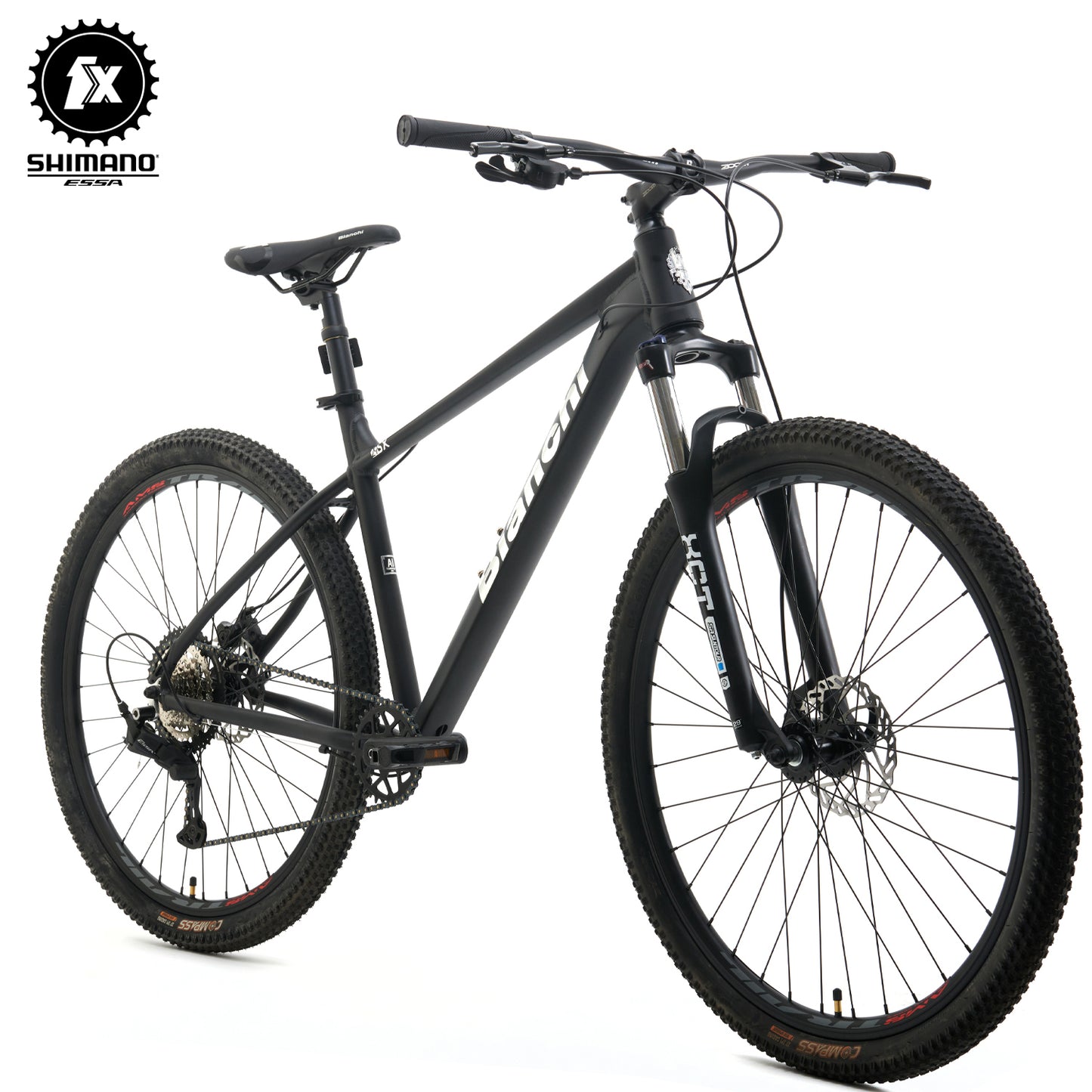 BIANCHI AGGRESSOR 29 SX - ESSA - 1*8 - NEGRO SEMI MATTE