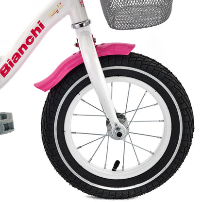 BICICLETA BIANCHI KITTY 12 BLANCO / FUCSIA