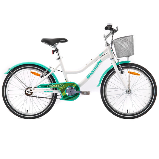 BICICLETA BIANCHI  CLASSIC 20 GIRL BLANCO / VERDE CLARO