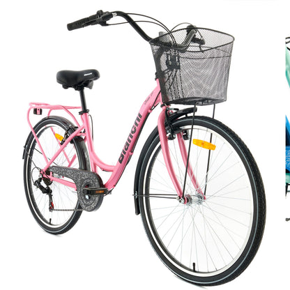 BICICLETA BIANCHI STREET 26 LADY ROSADO FUERTE Bianchi