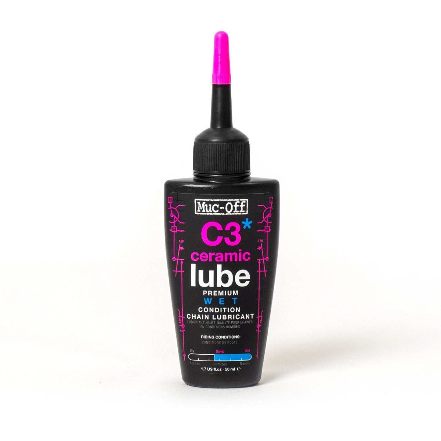 Lubricante de cadena húmedo wet C3 ceramic lube Muc-Off 50ml