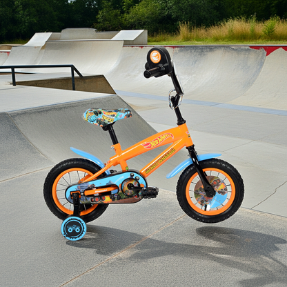 BICICLETA HOTWHEELS 12 NARANJO
