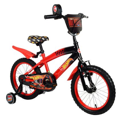 BICICLETA HOTWHEELS 16 ROJO / NEGRO