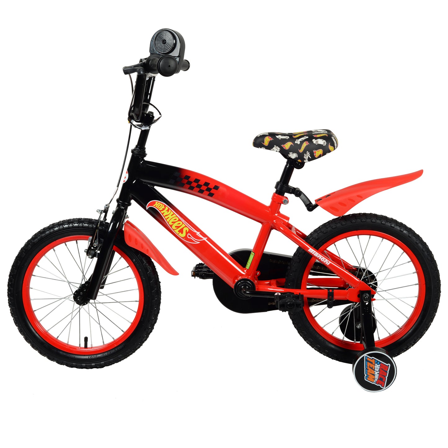 BICICLETA HOTWHEELS 16 ROJO / NEGRO