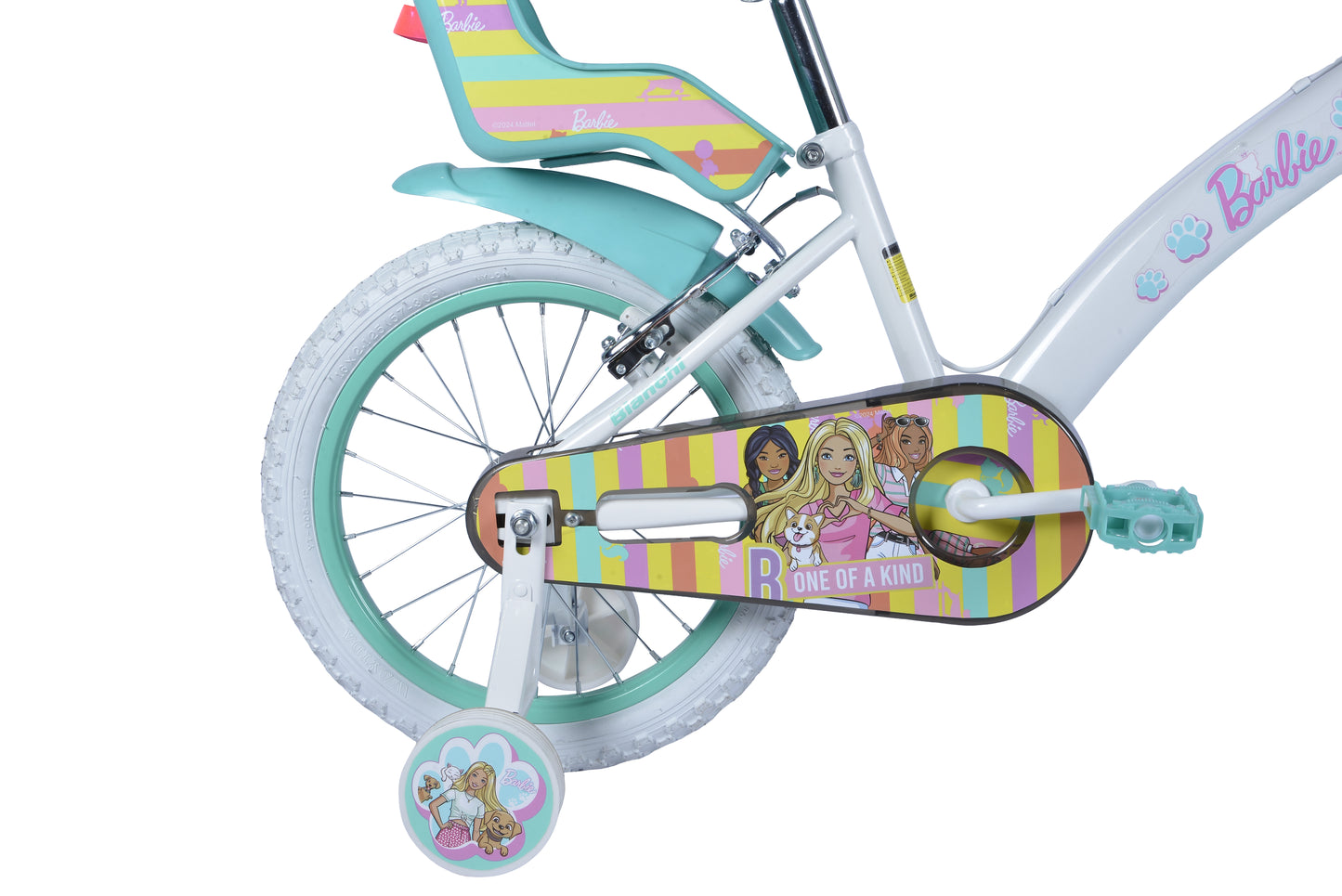 BICICLETA BARBIE 16 BLANCO